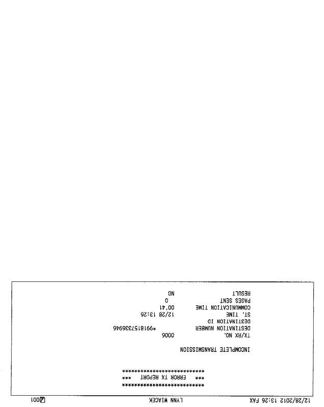 Fax page