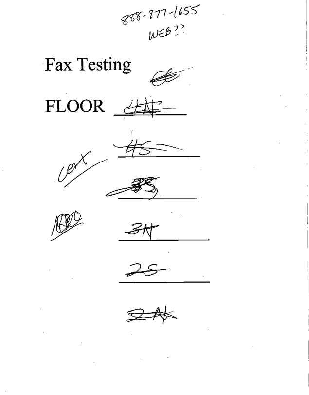 Fax page