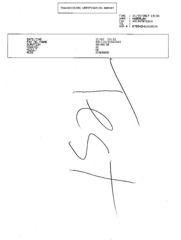 Fax page