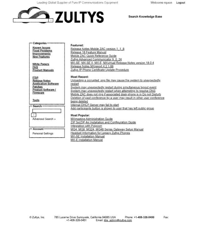 Fax page