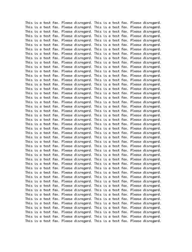 Fax page