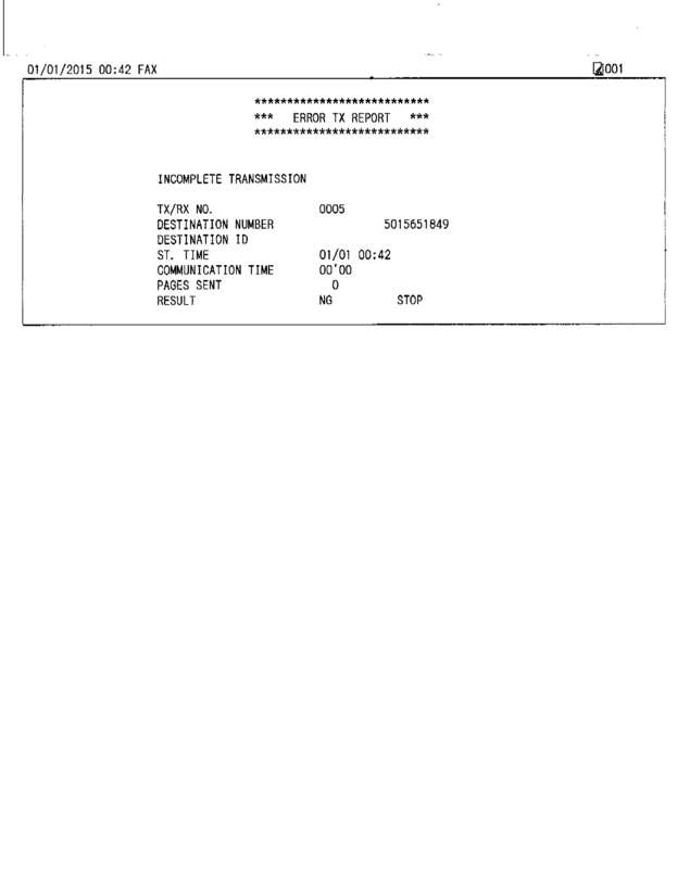Fax page