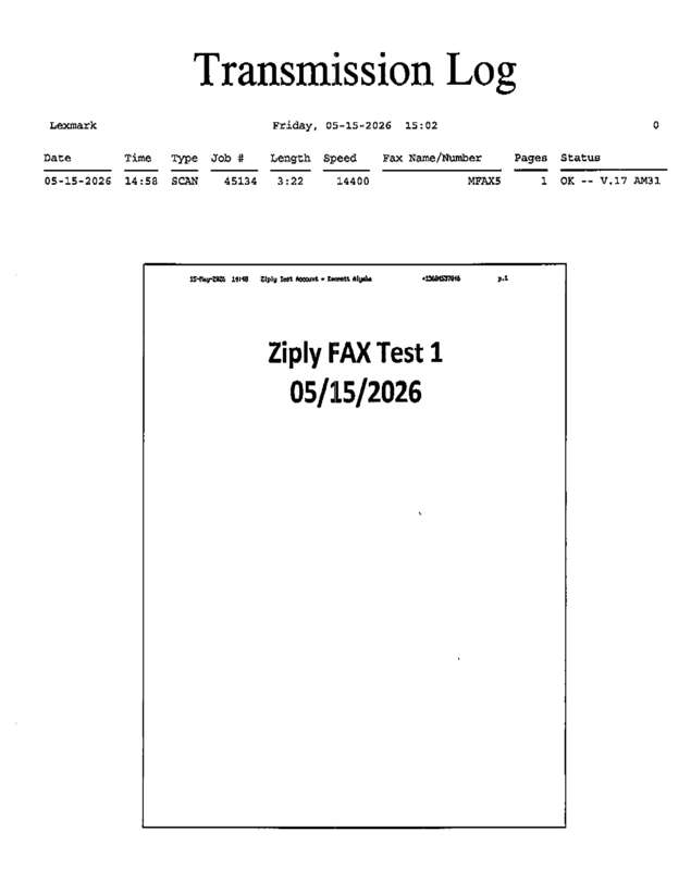fax page