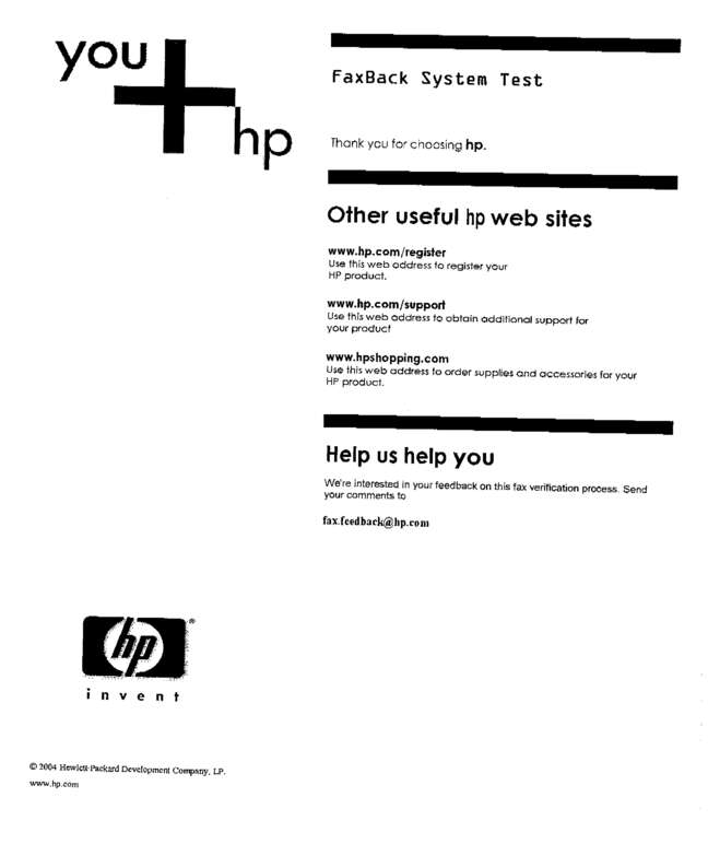 Fax page