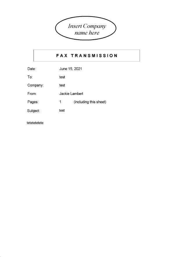 fax page