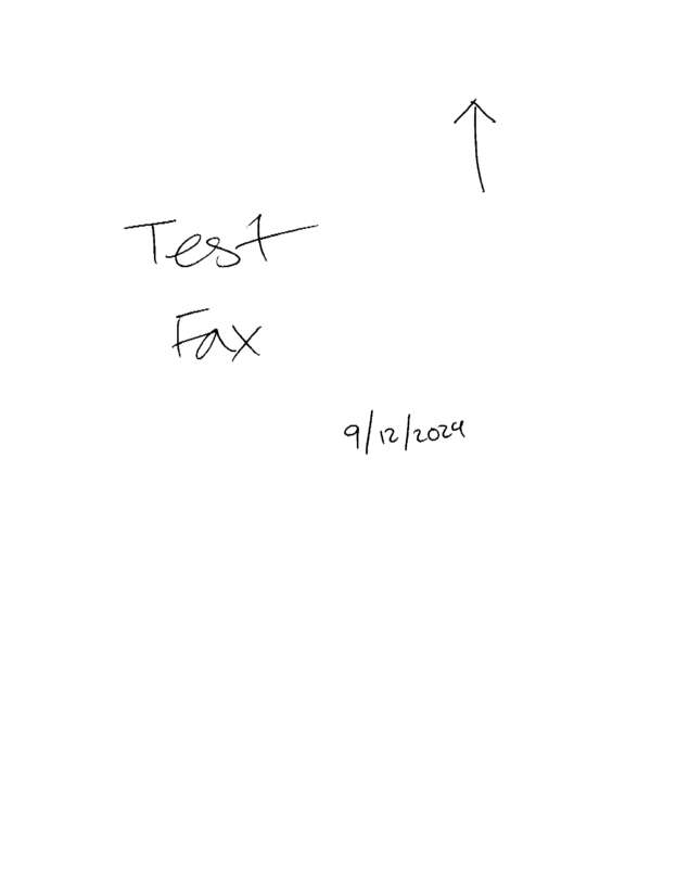 Fax page