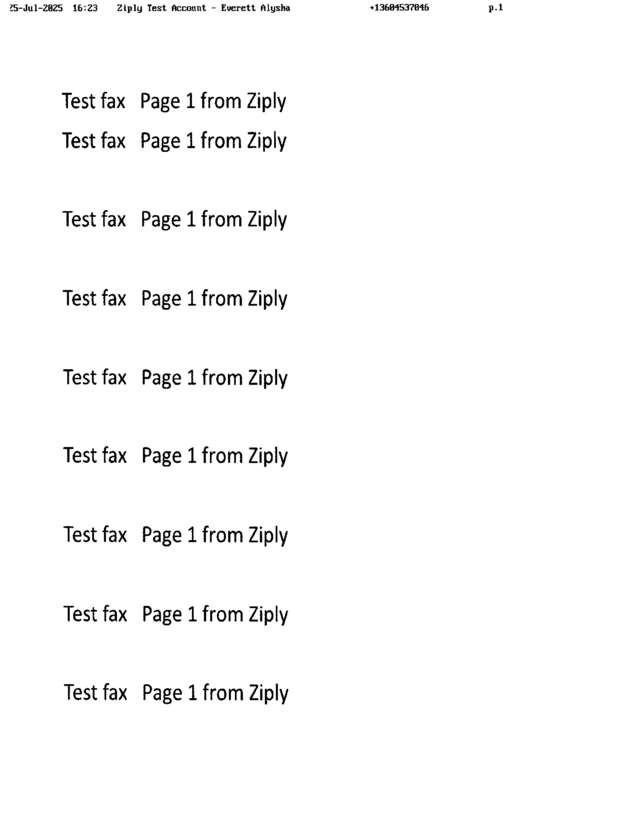 fax page