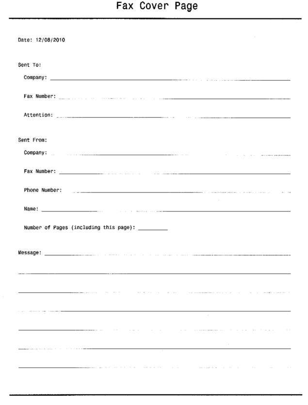 Fax page