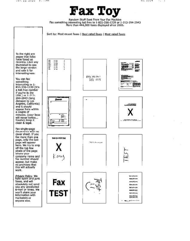 fax page