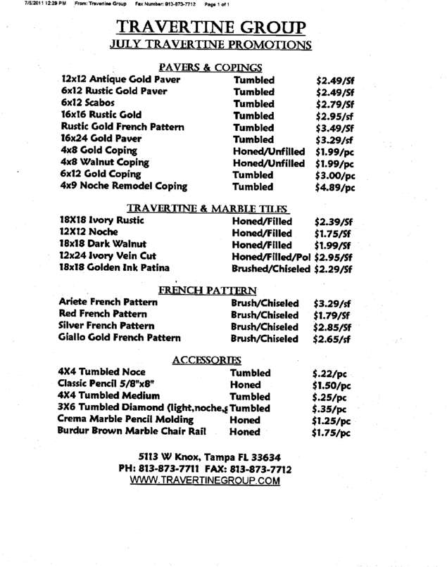 Fax page