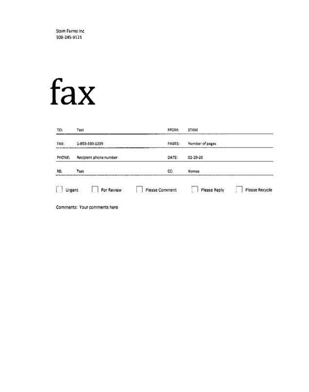 fax page