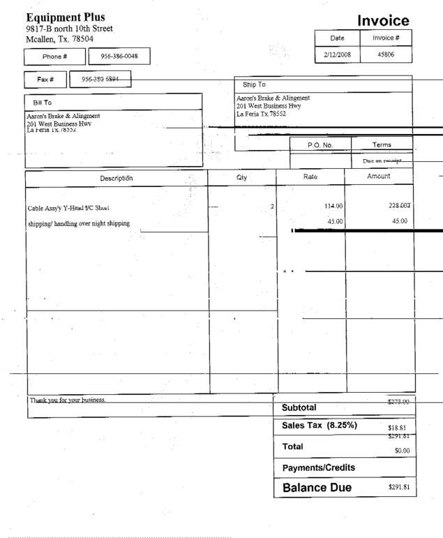 Fax page