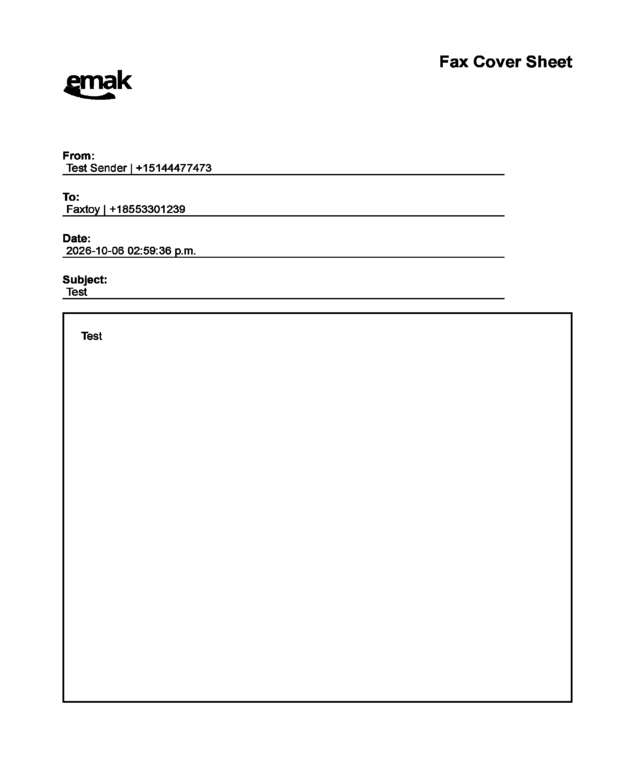 fax page