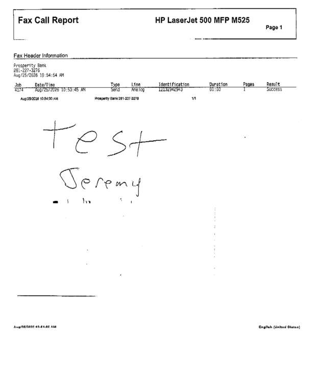 fax page