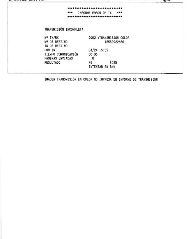 Fax page