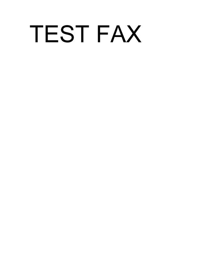 Fax page