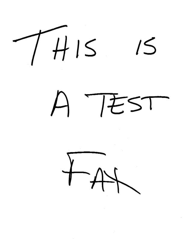 Fax page