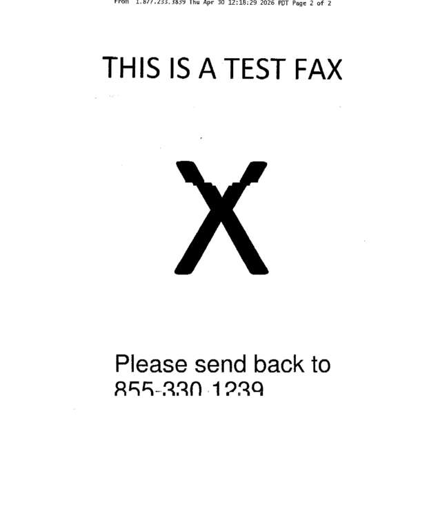 fax page