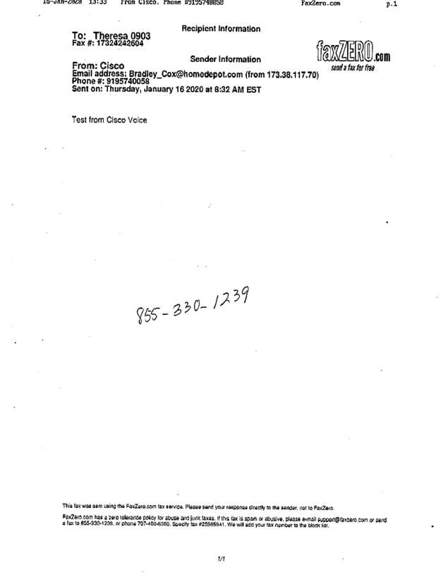 fax page