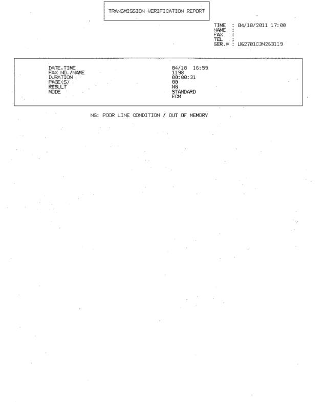 Fax page