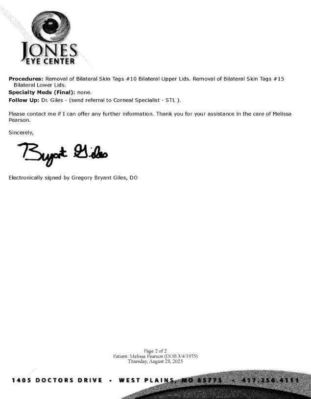 Fax page