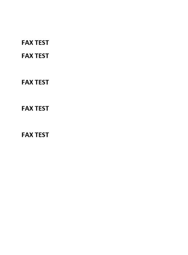 Fax page