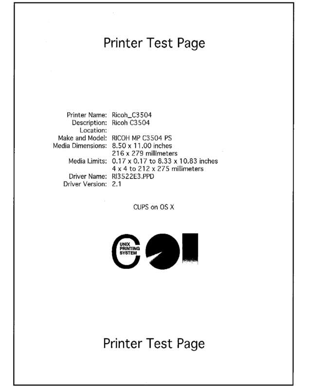 Fax page