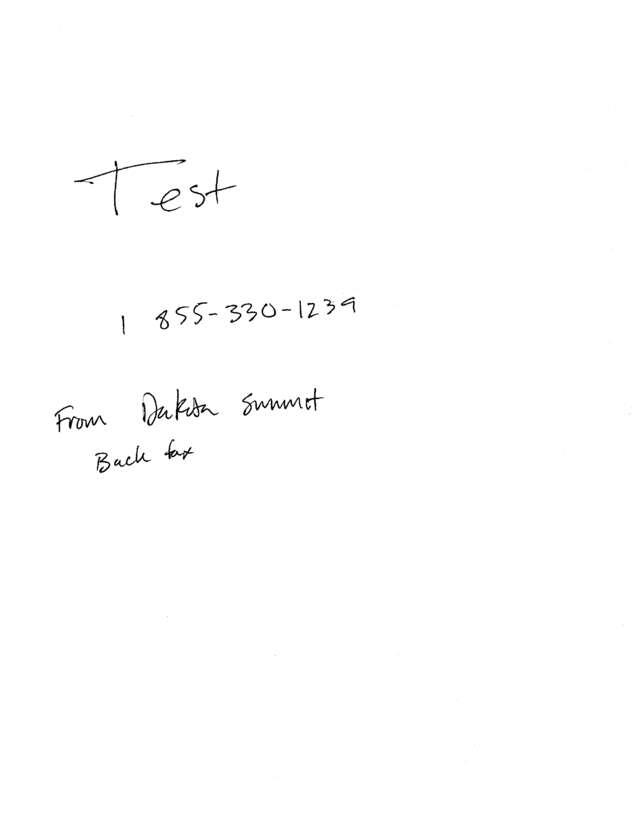 Fax page