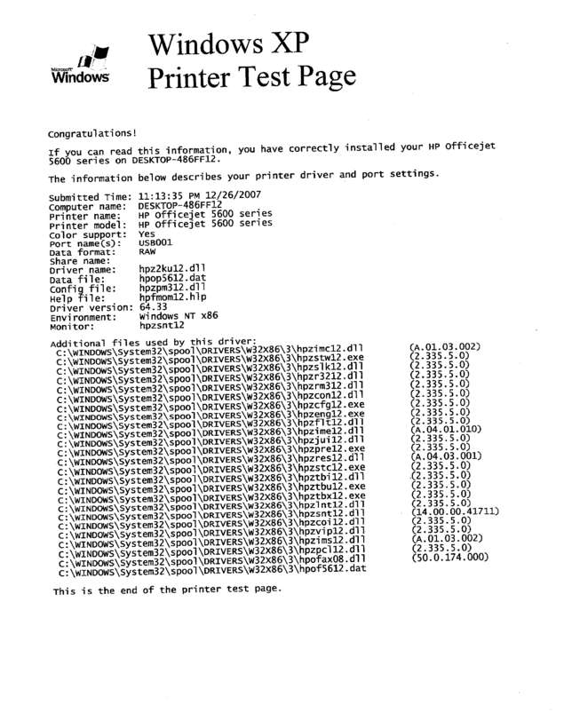 Fax page