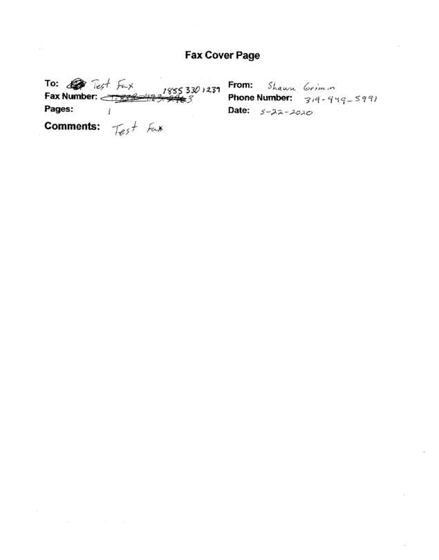 fax page