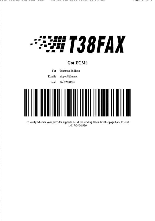 fax page