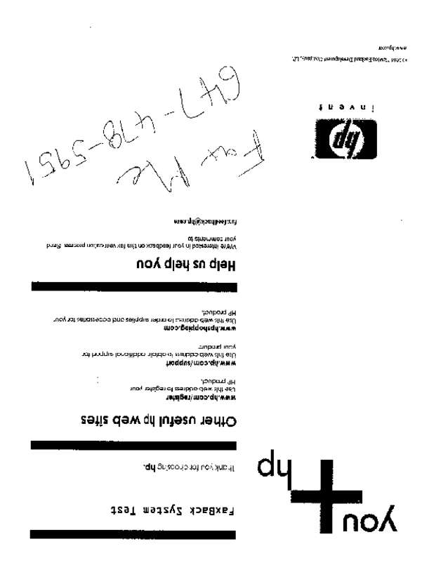 Fax page