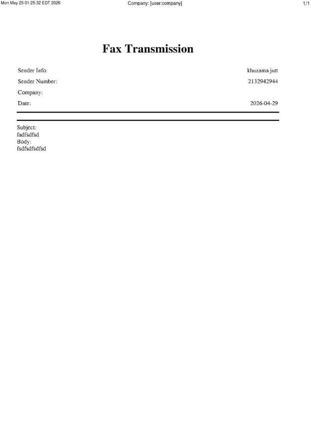 fax page