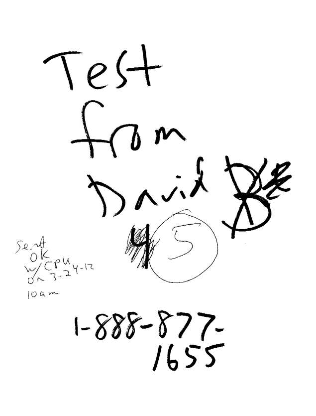 Fax page
