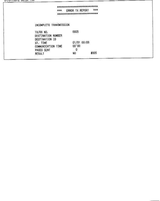 Fax page