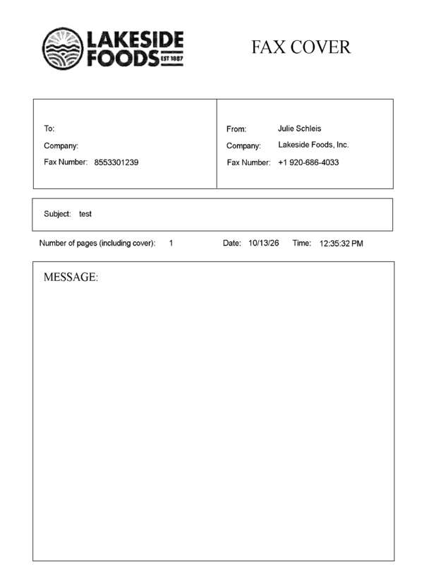fax page