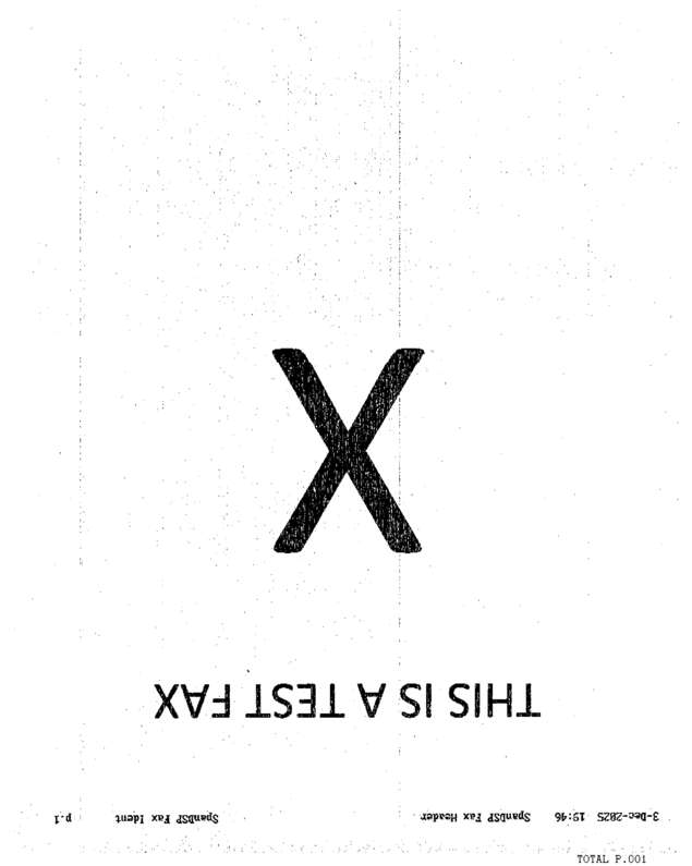 Fax page