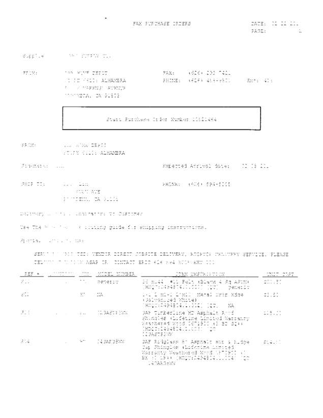 Fax page