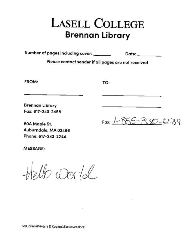 fax page