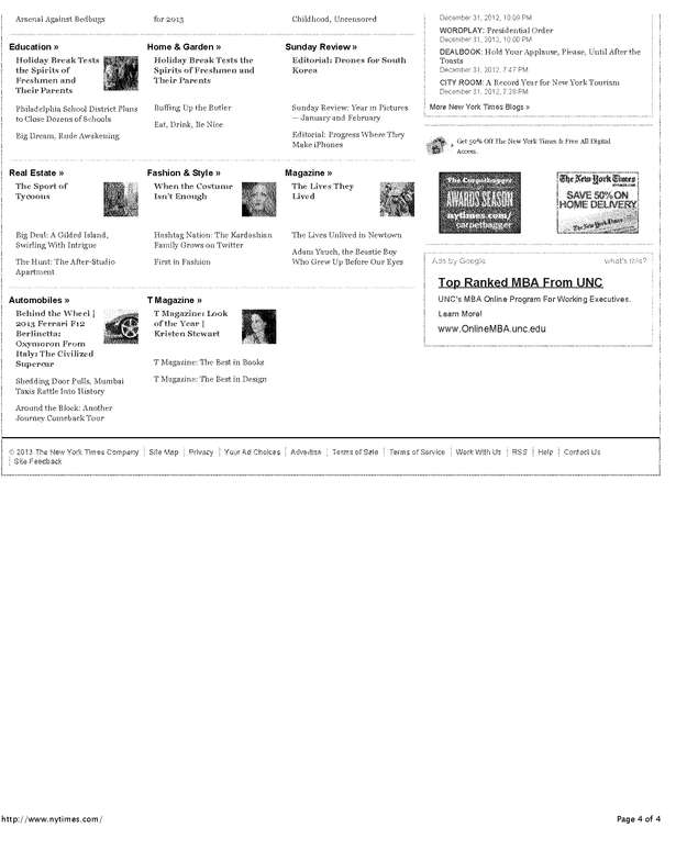Fax page