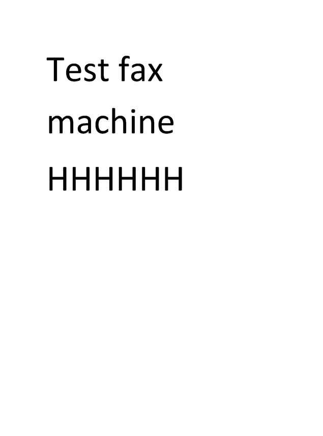 Fax page
