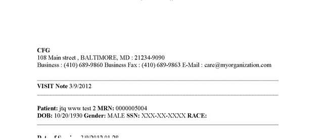 Fax page