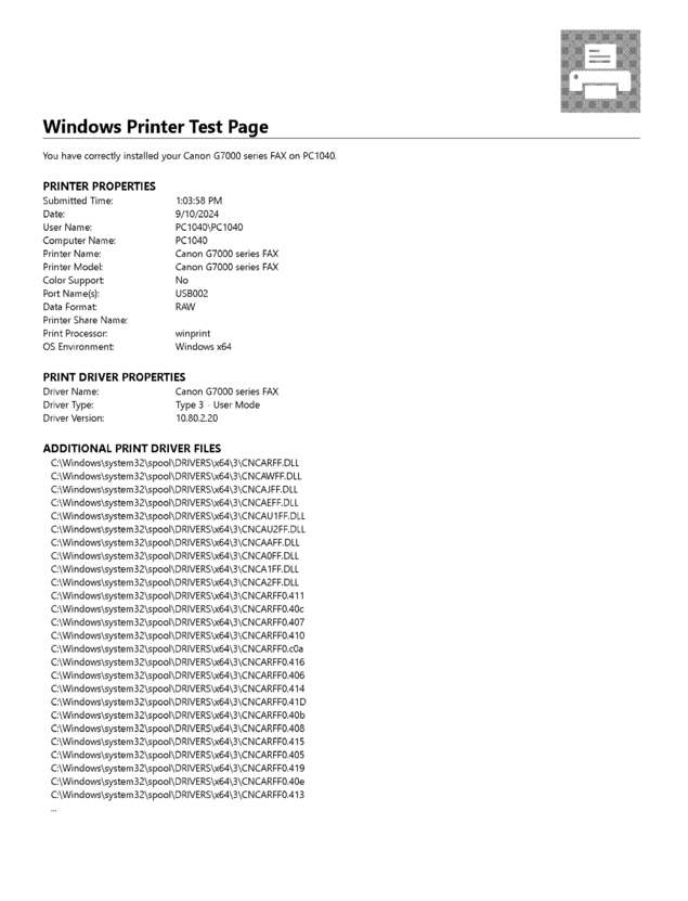 fax page