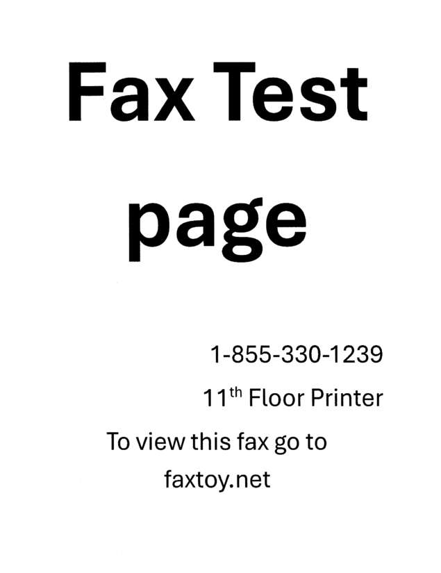 fax page
