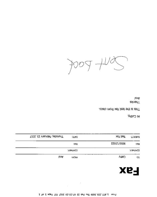 Fax page
