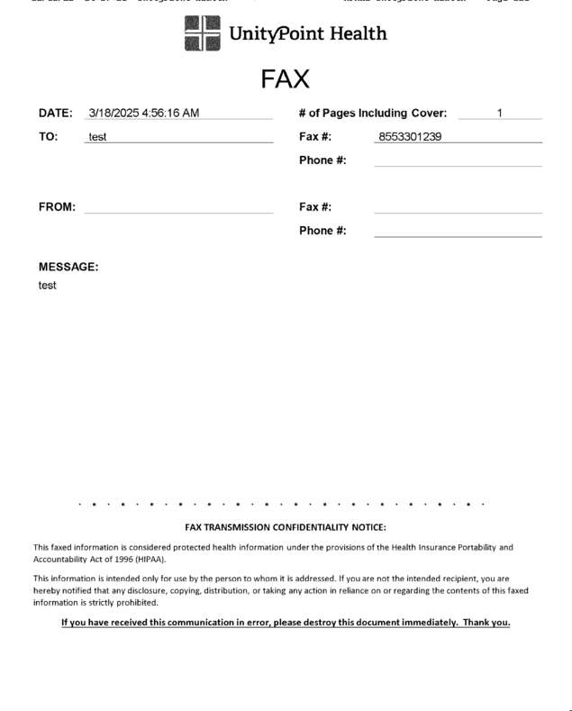 fax page