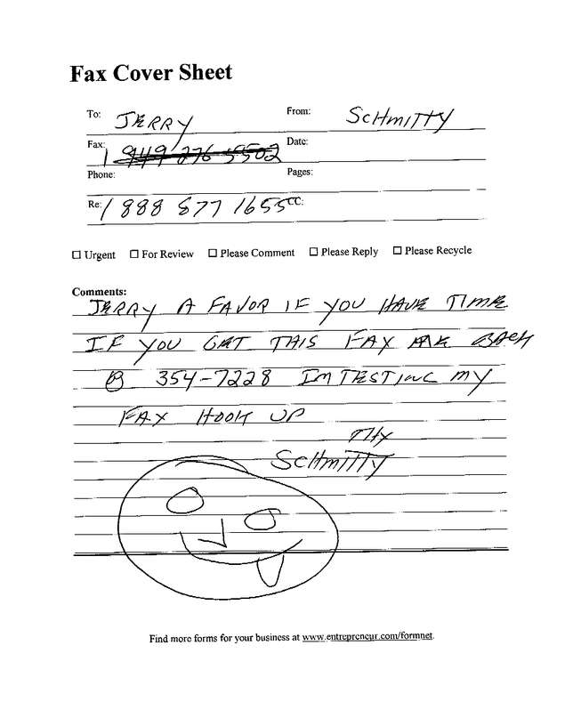 Fax page