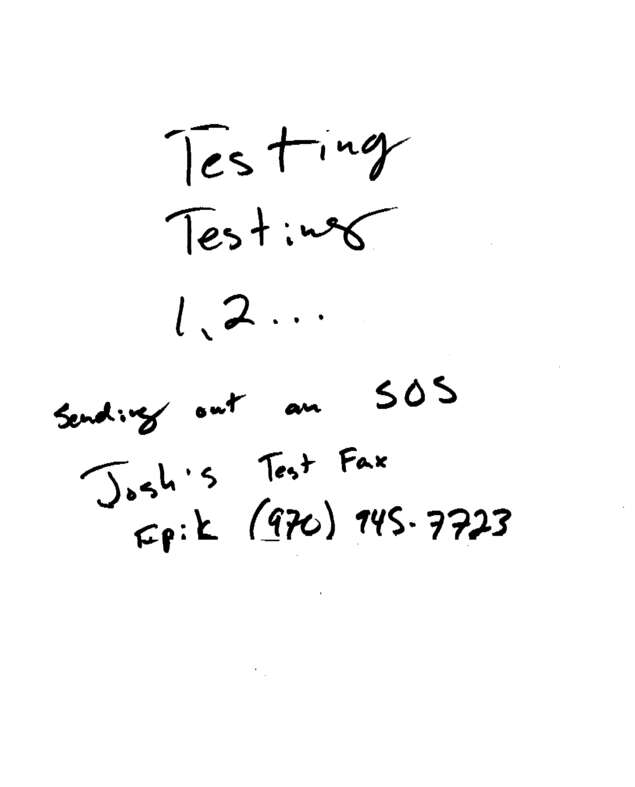 fax page