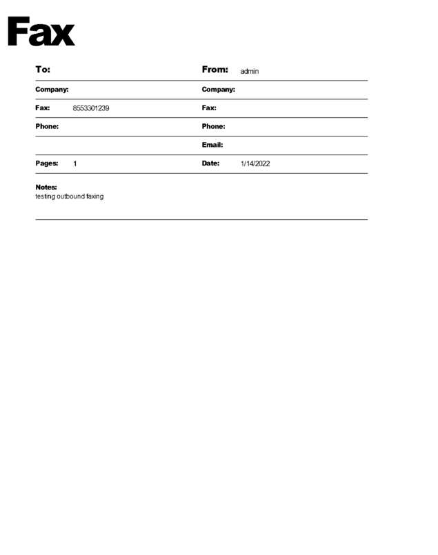 fax page