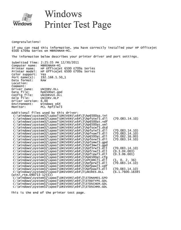 Fax page